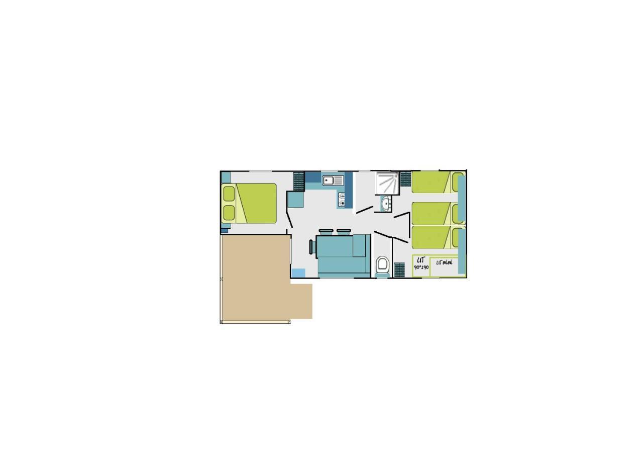 Camping L'Arada Parc 호텔 Sonzay 외부 사진